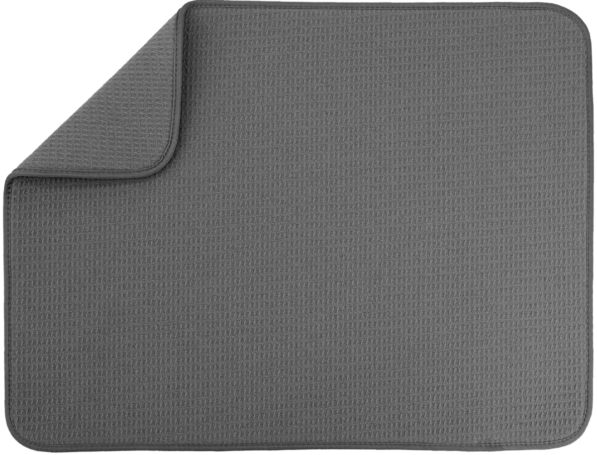 Charcoal Grey Dish Drying Mat Y4973